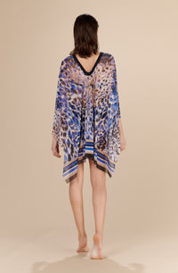 Paddy dress in printed tulle - Amazonia