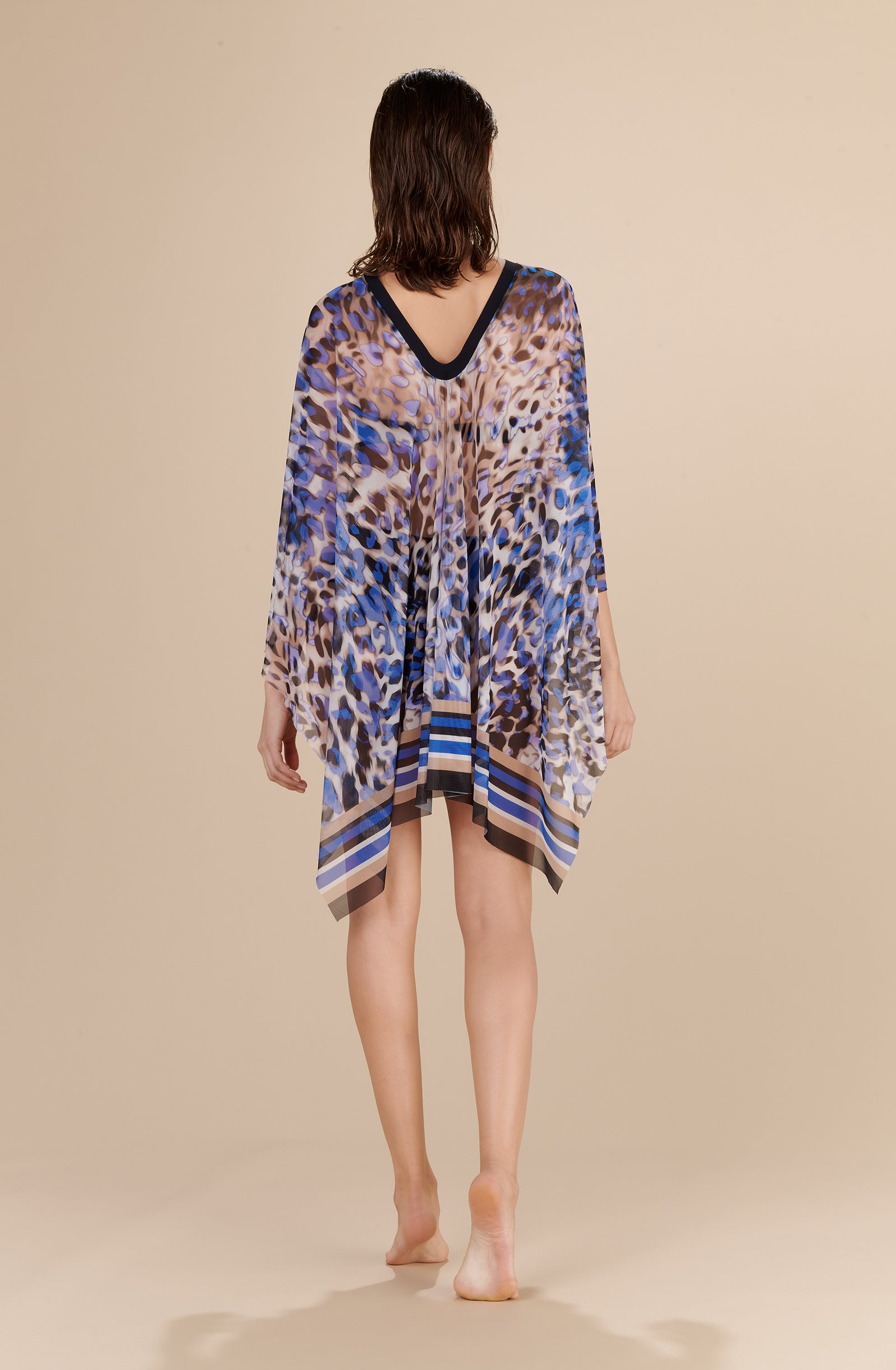 Paddy dress in printed tulle - Amazonia