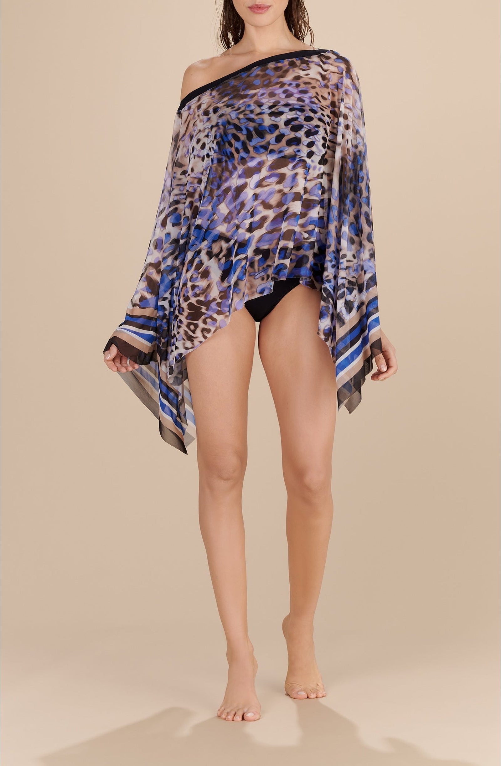 Paddy dress in printed tulle - Amazonia