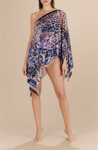 Paddy dress in printed tulle - Amazonia