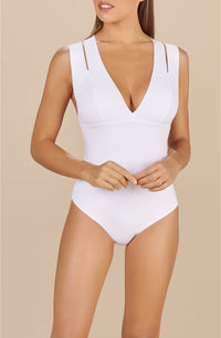 Maillot de bain une pièce Resli - Blanc