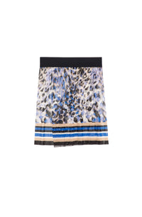 Saji short wrap skirt in tulle - Amazonia
