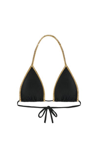 Haut de bikini triangle Soo - Noir