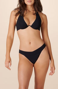 Haut de bikini Camelia décolleté - Noir