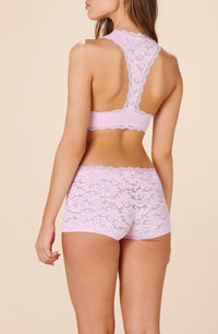 Girly bra in lace - Pink