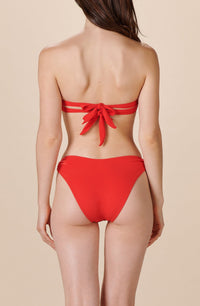 Orhi bandeau ring bikini top - Red