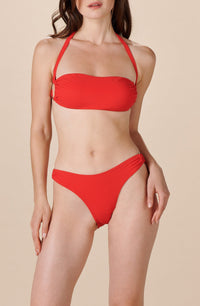 Orhi bandeau ring bikini top - Red