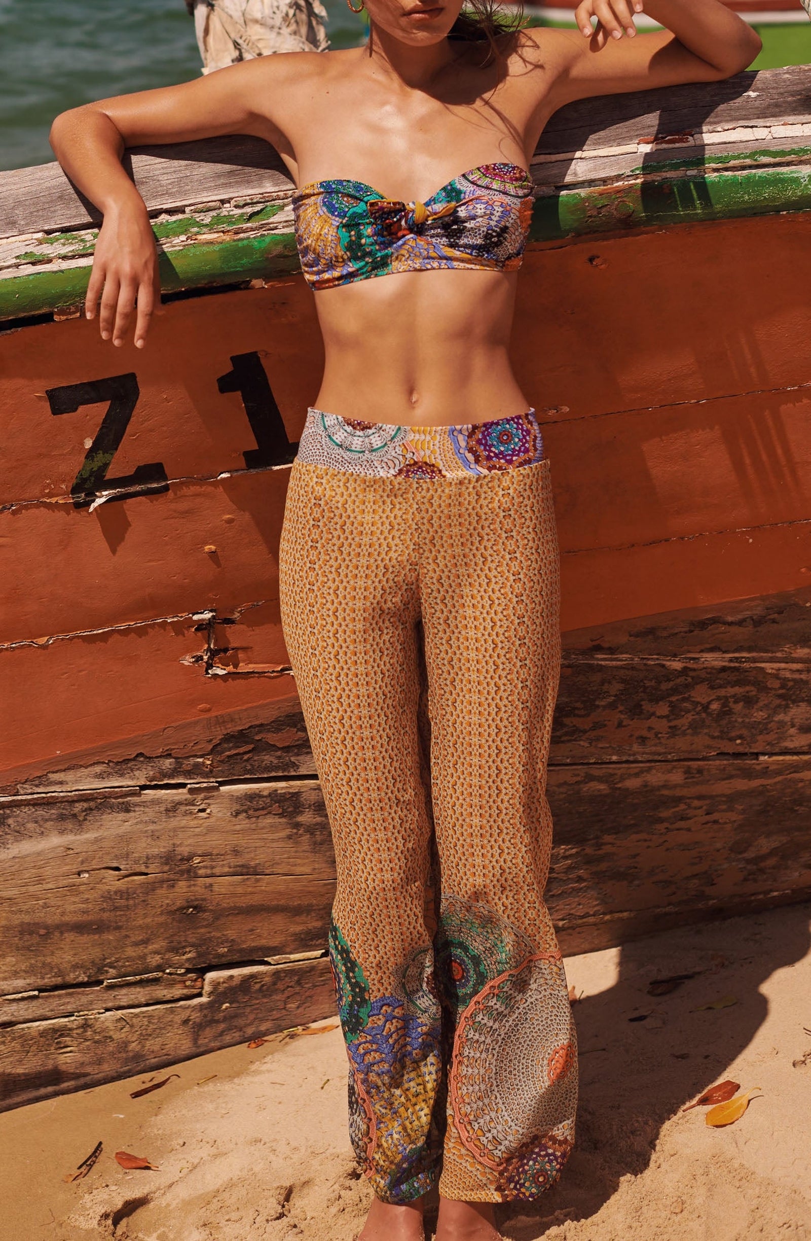 Pantalon large Assia en voile - Gipsy