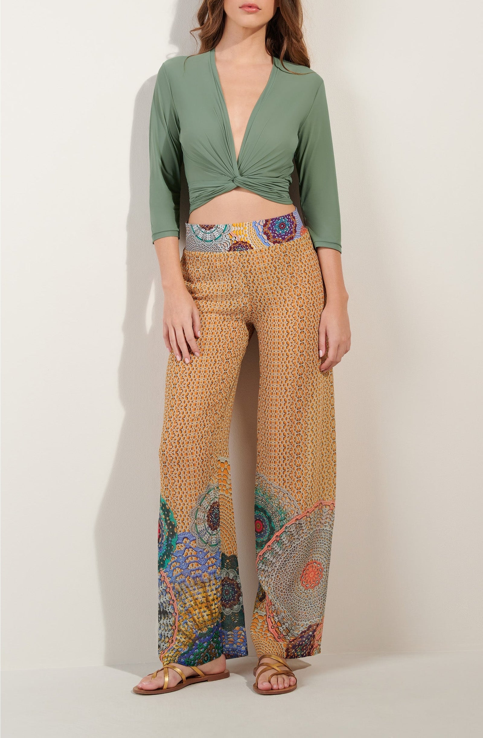 Pantalon large Assia en voile - Gipsy