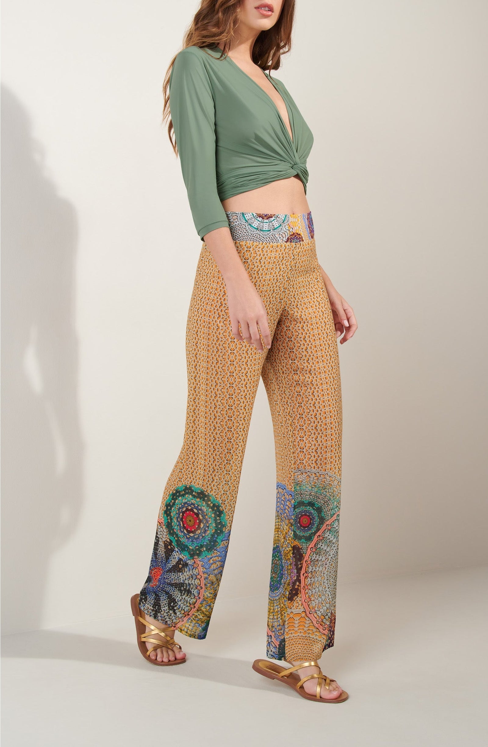Pantalon large Assia en voile - Gipsy