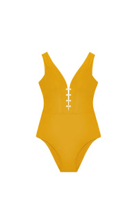 Maillot de bain une pièce Bonnie - Ocre