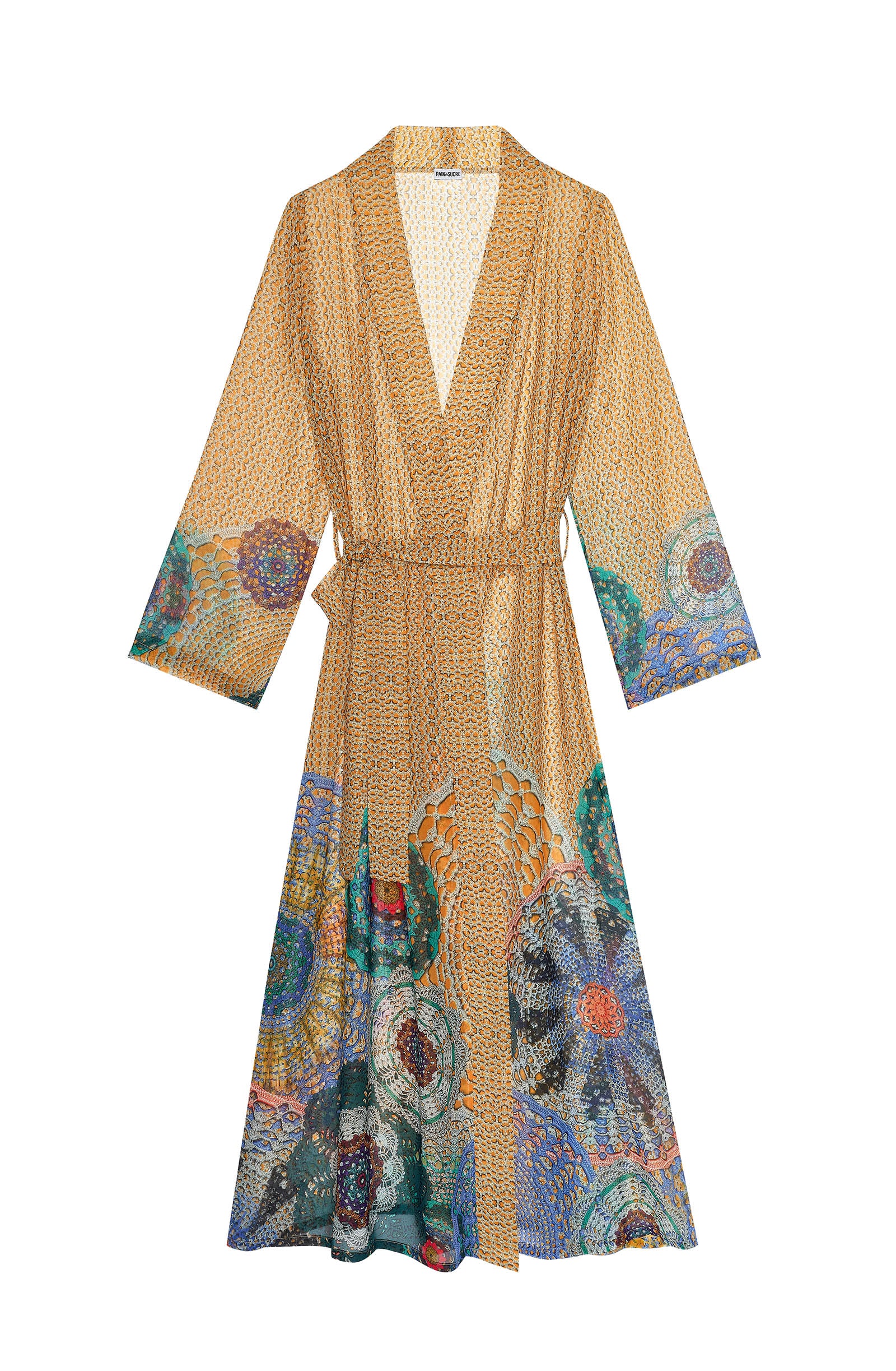 Kimono long ample Caissy en voile - Gipsy