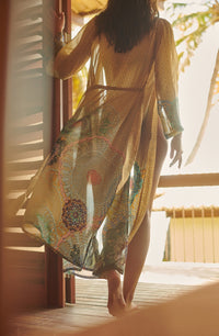 Kimono long ample Caissy en voile - Gipsy