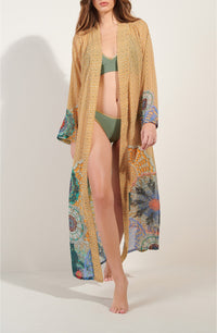 Kimono long ample Caissy en voile - Gipsy