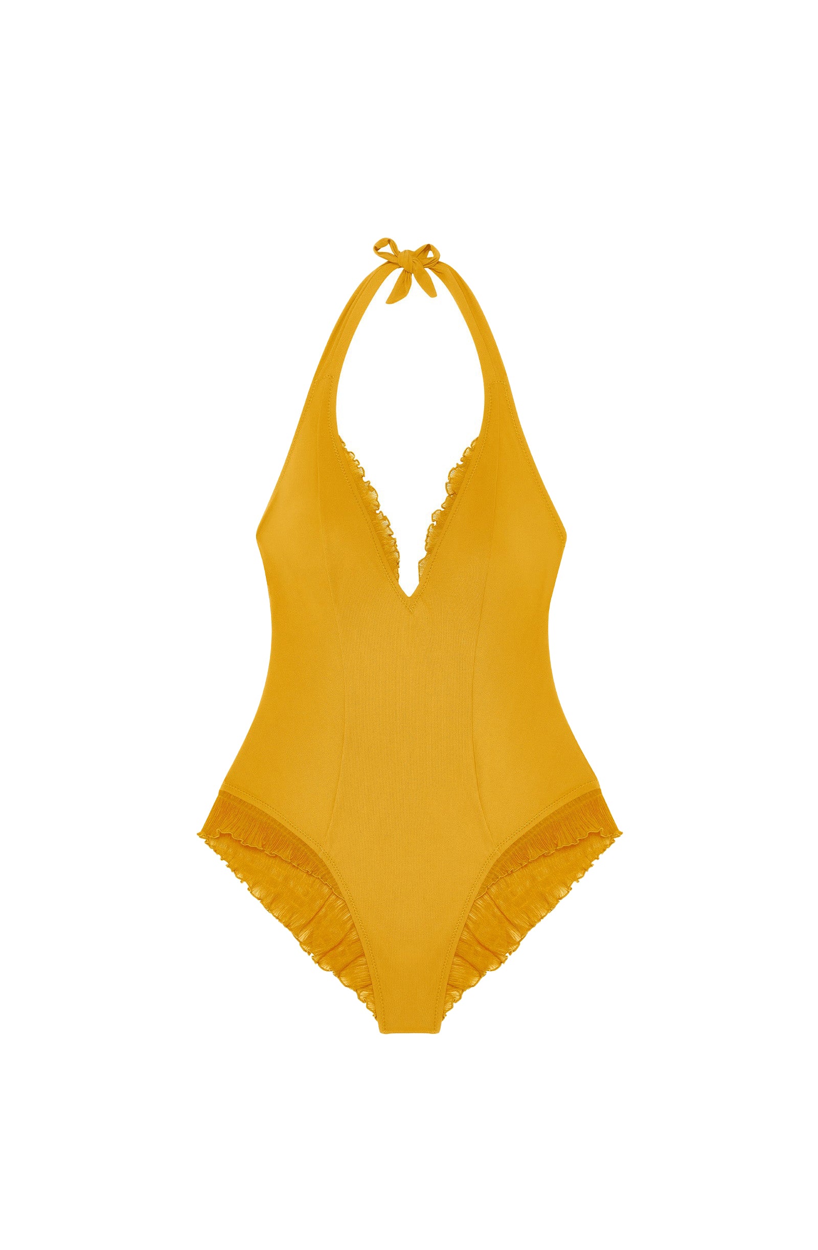 Caylane one-piece swimming costume - Ochre