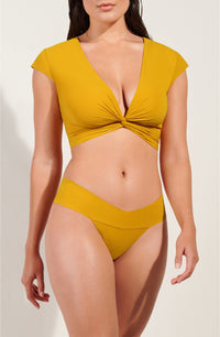 Chacha tanga bikini bottoms - Ochre