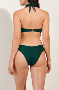 Claudie high-cut thong bikini bottoms - Bamboo