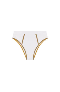 Bas de bikini culotte Cordelia échancré - Blanc