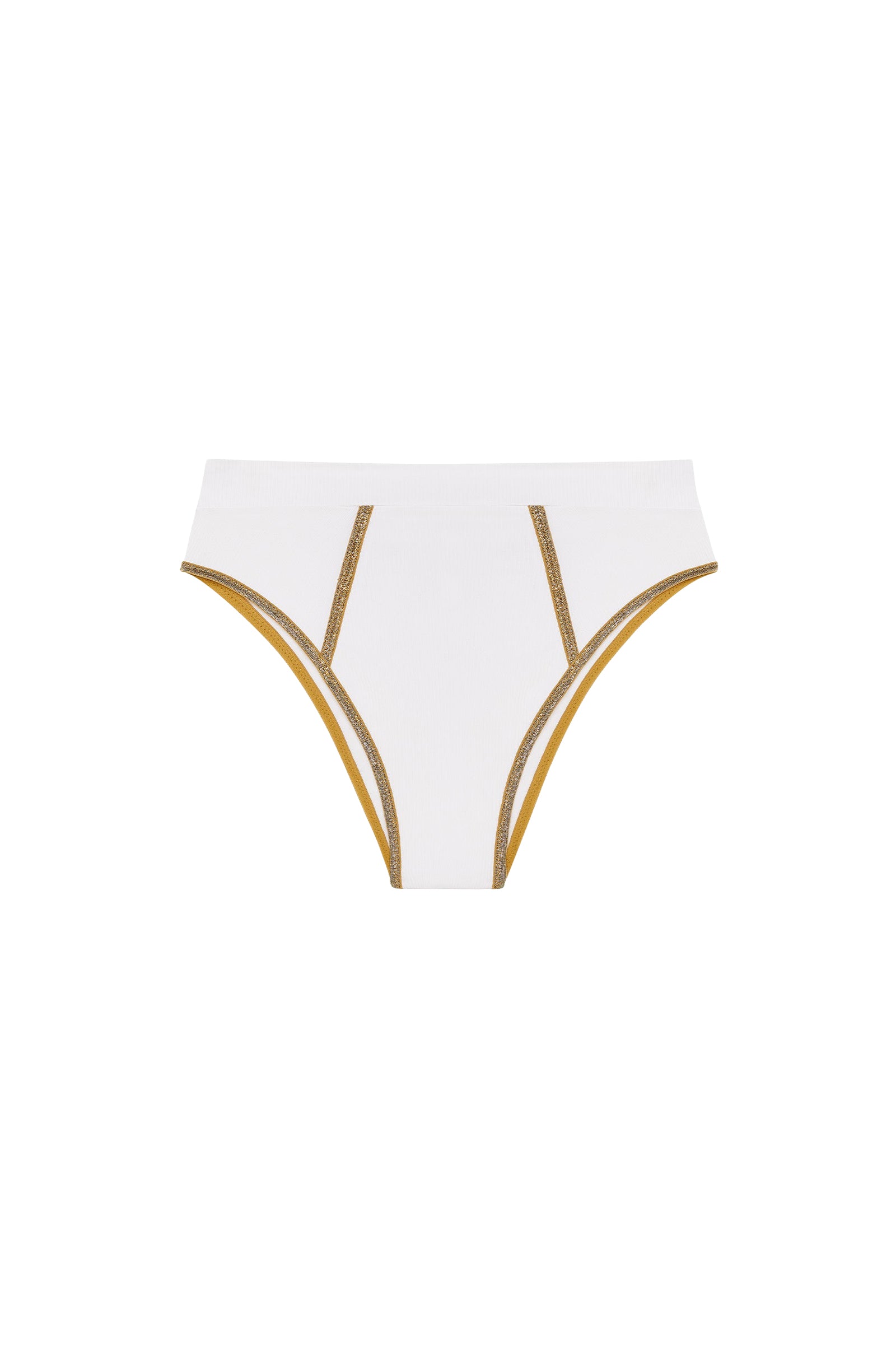 Bas de bikini culotte Cordelia échancré - Blanc