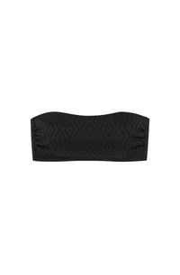 Haut de bikini bandeau Davy - Noir