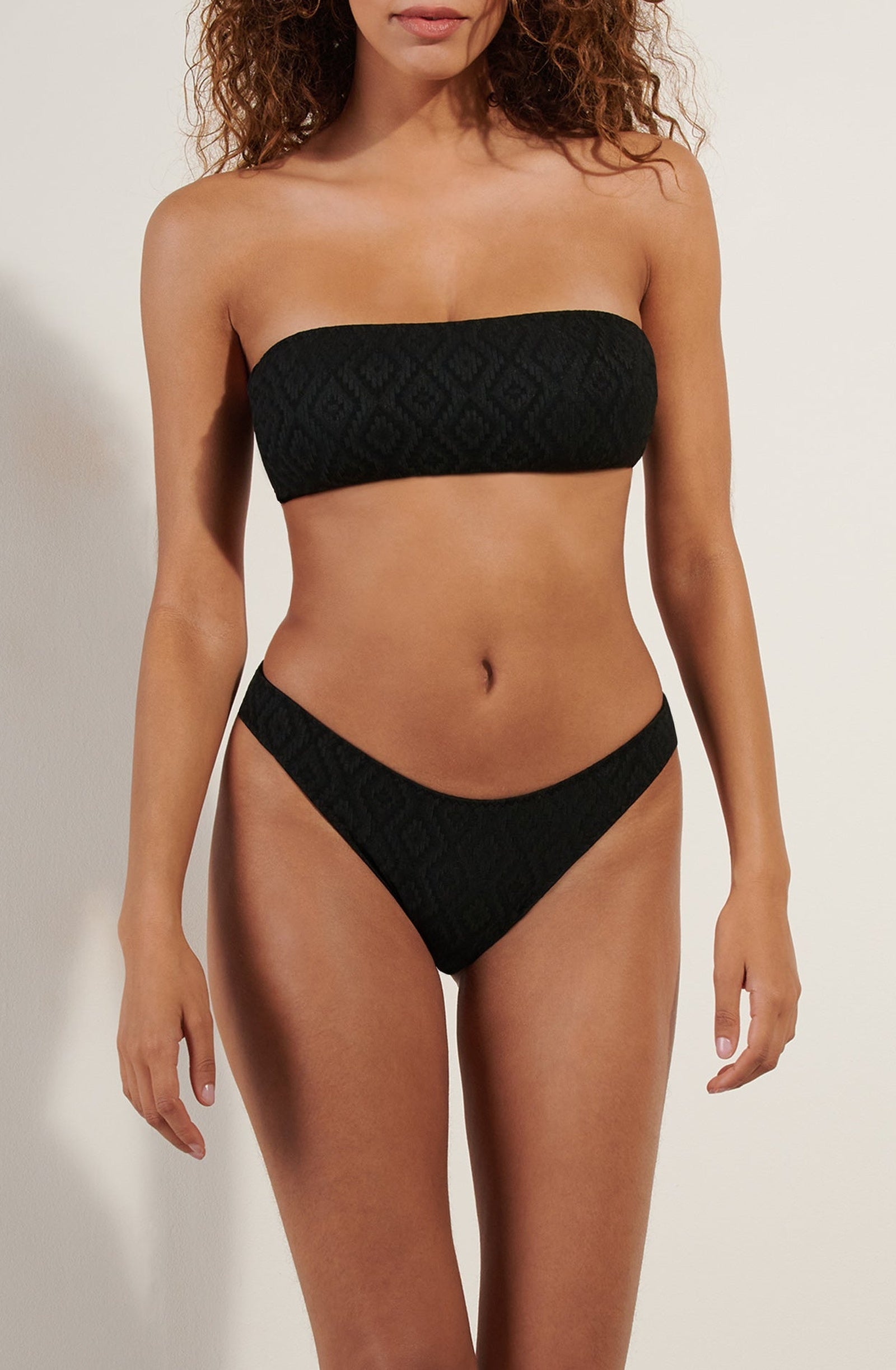Haut de bikini bandeau Davy - Noir