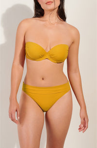 Haut de bikini bustier Django - Ocre