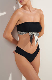 Haut de bikini bandeau Evry - Noir