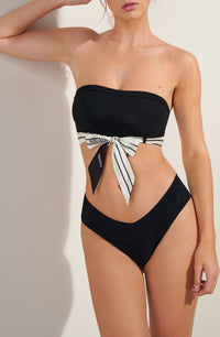 Haut de bikini bandeau Evry - Noir