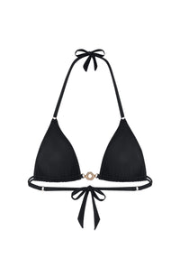 Haut de bikini triangle Ivoa - Noir