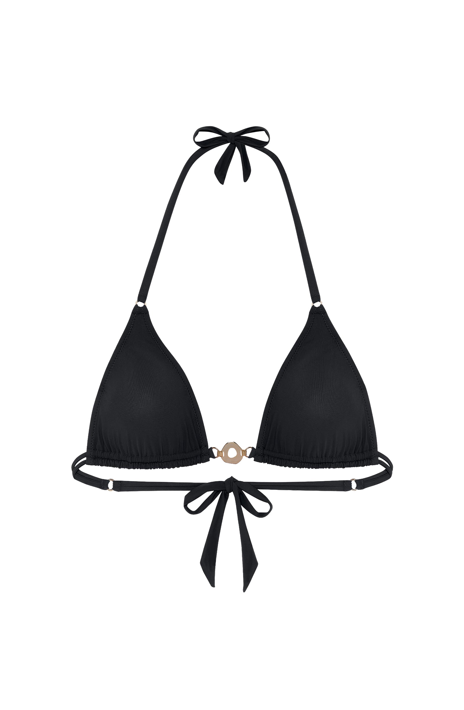 Haut de bikini triangle Ivoa - Noir
