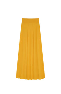 Jupe longue fendue - Ocre