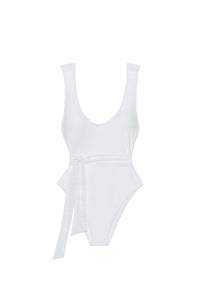 Blanc Maillot 1 pièce - Blanc