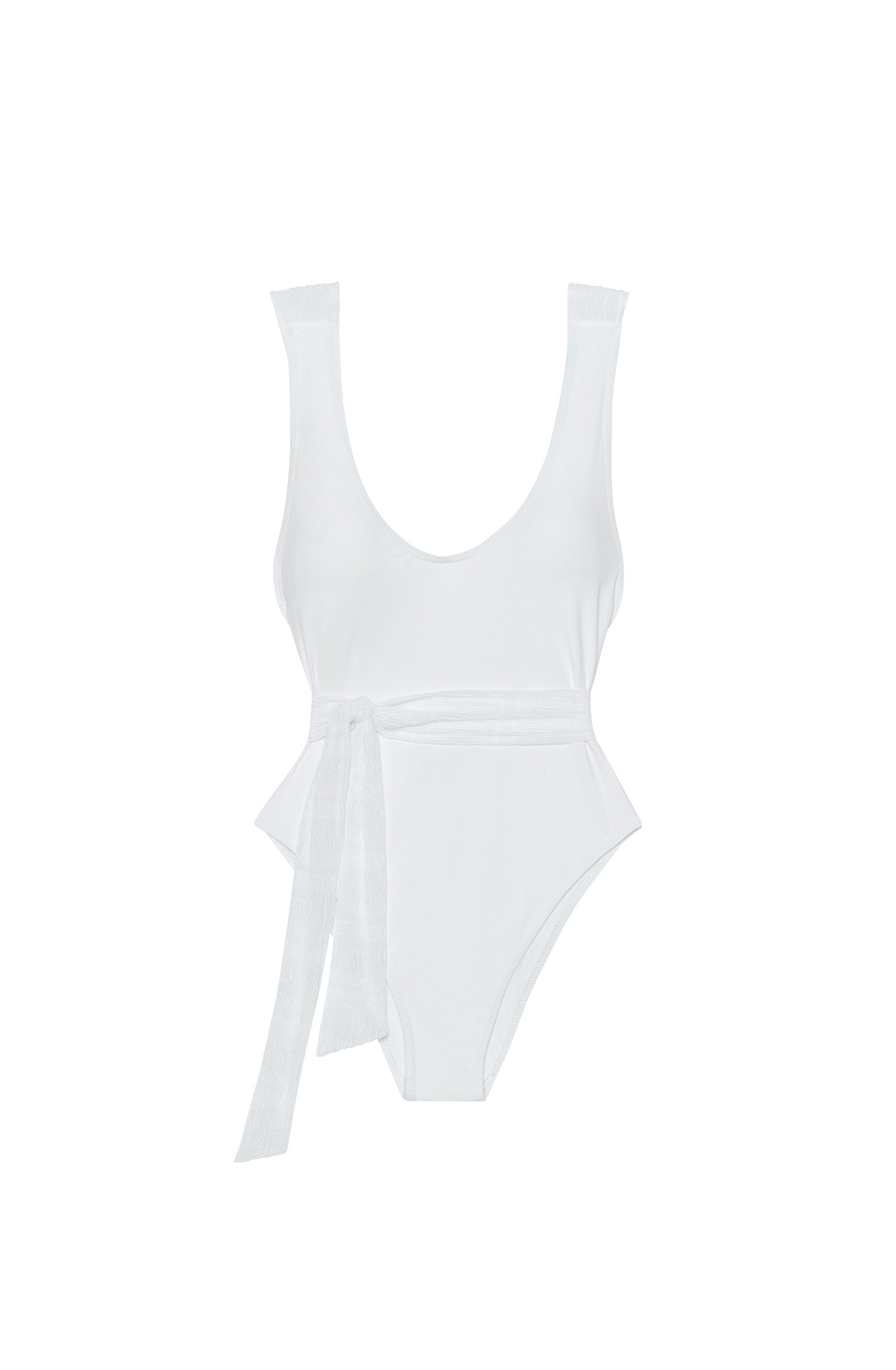 Blanc Maillot 1 pièce - Blanc
