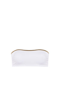 Haut de bikini bandeau Lida - Blanc