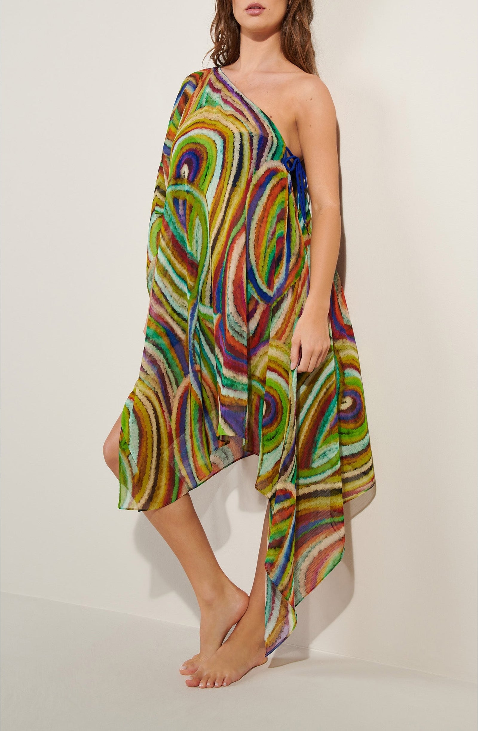 Robe asymétrique Lizon - Multicolore
