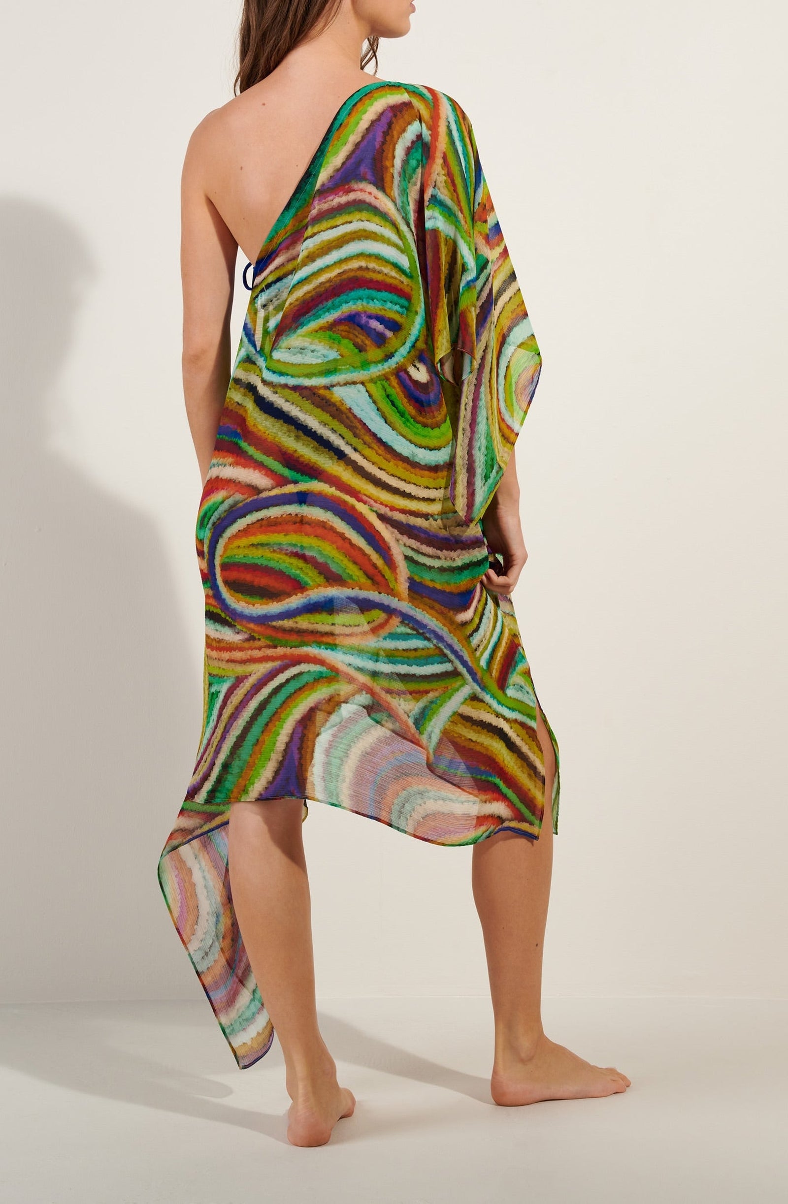 Robe asymétrique Lizon - Multicolore