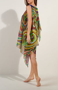 Robe asymétrique Lizon - Multicolore