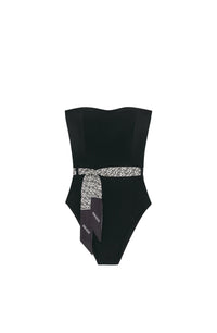 Maillot une pièce bandeau Maloa - Noir