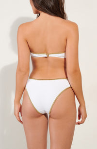 Bas de bikini Mathis échancré - Blanc