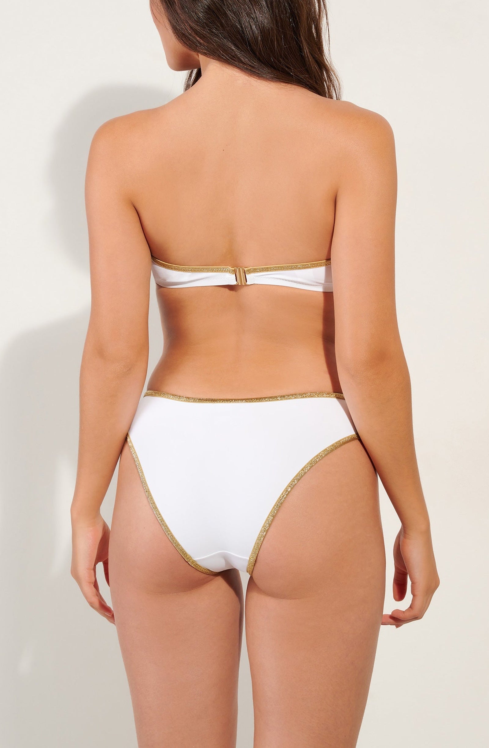 Bas de bikini Mathis échancré - Blanc