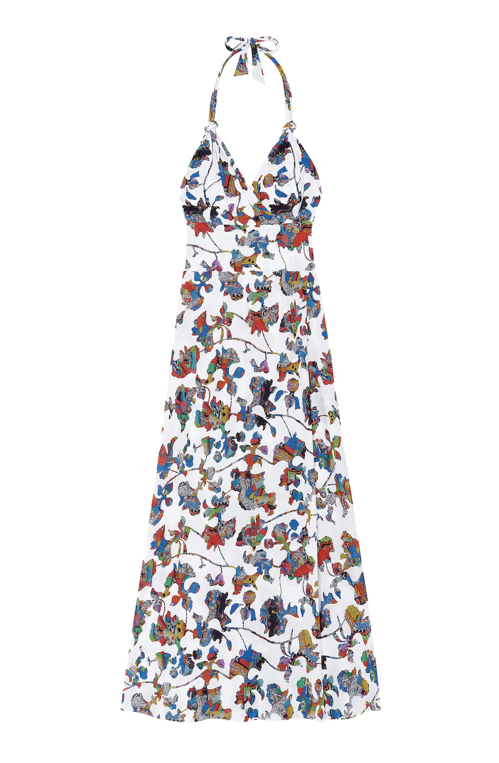 Longue robe portefeuille dos nu Rona - Wonderland
