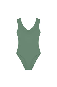 Maillot une pièce nageur Soya - Amande