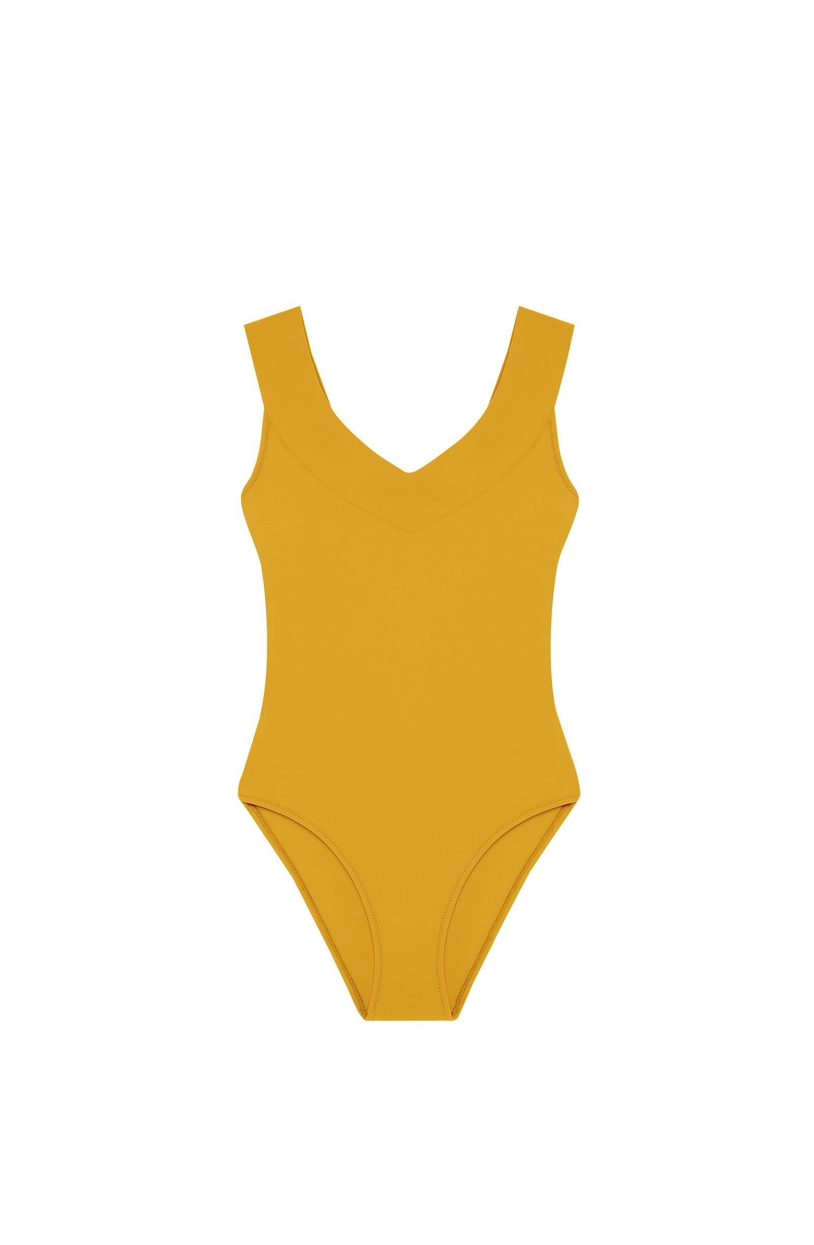 Soya one-piece swimming costume - Ochre