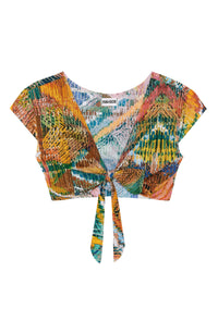 Tako wrap-around crop top - Masai