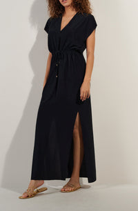 Robe longue Taya - Noir