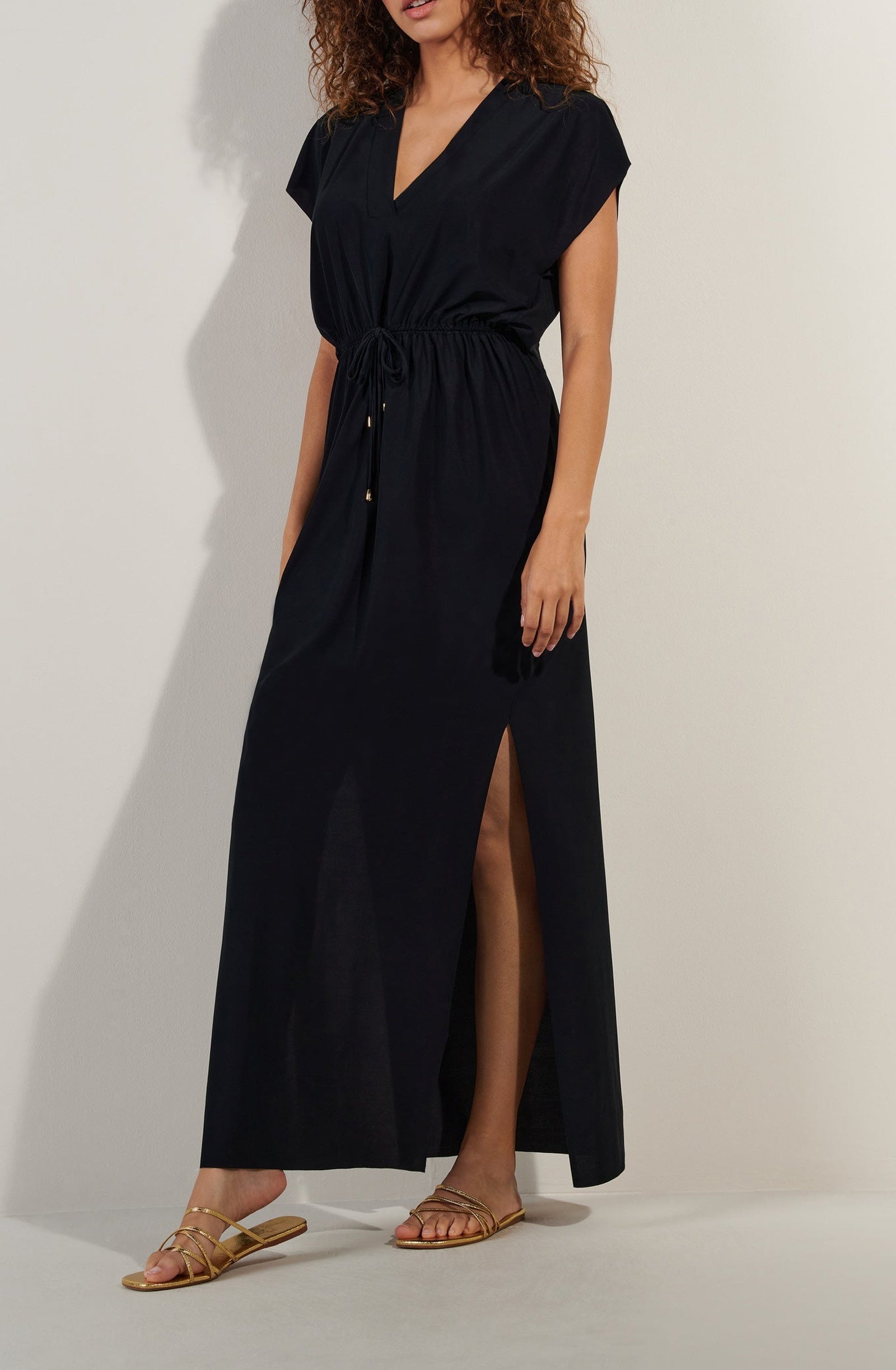 Robe longue Taya - Noir