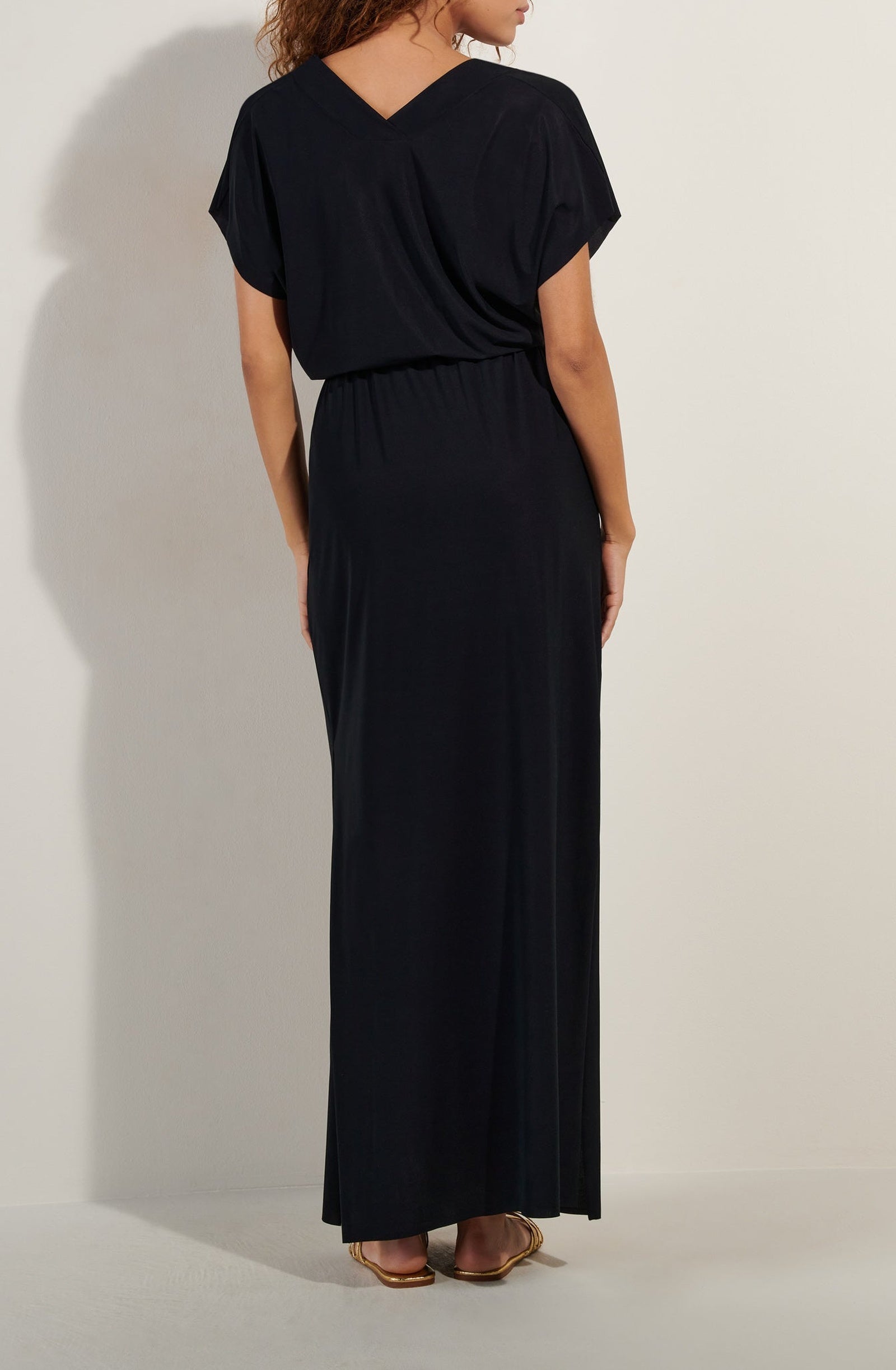 Robe longue Taya - Noir