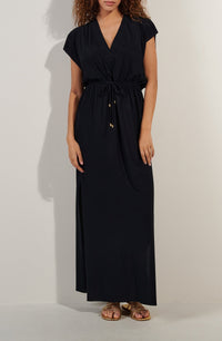 Robe longue Taya - Noir