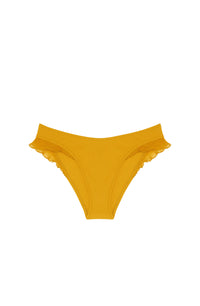 Tyma ruffled bikini bottoms - Ochre