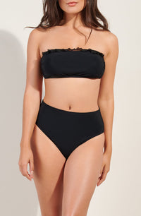 Haut de bikini bandeau Valli - Noir
